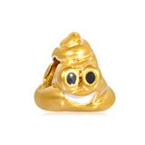Gold Plated Emoji Beads AA685G VNISTAR Gold Plated Beads