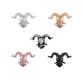 Stainless Steel Big Hole Goat Beads AA789 VNISTAR Steel Skull Beads