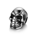 Stainless Steel Big Hole Skull Beads AA792 VNISTAR Steel Skull Beads
