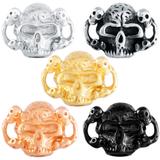 Stainless Steel Big Hole Skull Beads AA795 VNISTAR Stainless Steel European Beads