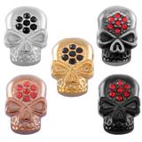 Stainless Steel Big Hole Skull Beads AA798 VNISTAR Steel Skull Beads