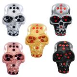 Stainless Steel Big Hole Skull Beads AA813 VNISTAR Steel Skull Beads