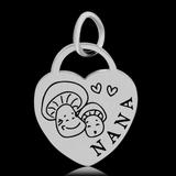 Steel Link Charm AAT210 VNISTAR Stainless Steel Charms