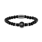 Stainless Steel Compass Beaded Bracelet B037 VNISTAR Bracelets