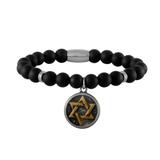 Stainless Steel Beaded Bracelet B049 VNISTAR Steel Men's Bracelets