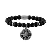 Stainless Steel Beaded Bracelet B050 VNISTAR Steel Men's Bracelets