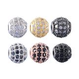 6mm Copper Cubic Zirconia Beads CA016 VNISTAR Cubic Zircon Beads