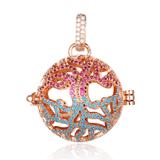 CZ Harmony Ball Locket Pendant CA239-3 VNISTAR Pendant