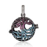 CZ Harmony Ball Locket Pendant CA239-4 VNISTAR Pendant