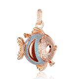 CZ Harmony Ball Locket Pendant CA240-3 VNISTAR Pendant