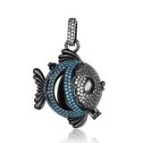 CZ Harmony Ball Locket Pendant CA240-4 VNISTAR Harmony Ball Pendants