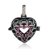 CZ Harmony Ball Locket Pendant CA242-4 VNISTAR Jewellery