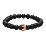 Crown Copper Cubic Zirconia Beads Bracelet CB019 VNISTAR Bracelets