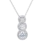 Copper Cubic Zircon Necklace CN125-1 VNISTAR Necklaces