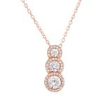 Copper Cubic Zircon Necklace CN125-2 VNISTAR Necklaces