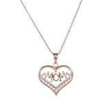 Copper Cubic Zircon Necklace CN138-2 VNISTAR Cubic Zircon Necklaces