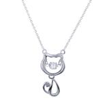 Copper Cubic Zircon Necklace CN166 VNISTAR Cubic Zircon Necklaces