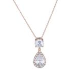 Copper Cubic Zircon Necklace CN170 VNISTAR Cubic Zircon Necklaces