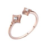 Coper Cubic Zirconia Ring CR014-8 VNISTAR Copper Cubic Zirconia Rings