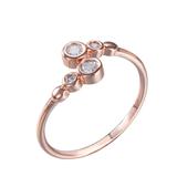 Coper Cubic Zirconia Ring CR015 VNISTAR Copper Cubic Zirconia Rings