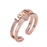 Coper Cubic Zirconia Ring CR022-8 VNISTAR Copper Cubic Zirconia Rings