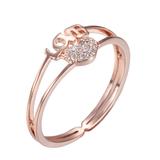 Coper Cubic Zirconia Ring CR088-8 VNISTAR Rings