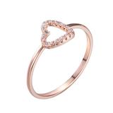 Coper Cubic Zirconia Ring CR092 VNISTAR Copper Cubic Zirconia Rings