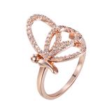 Coper Cubic Zirconia Ring CR095 VNISTAR Copper Cubic Zirconia Rings