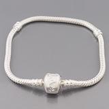 Vnistar silver plated love clasp snake chain bracelet JB010 JB010 VNISTAR Old Products