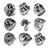 50pcs/lot Stainless Steel Men's Rings 50+ Mix Designs and Sizes MC009 VNISTAR MIX Designs
