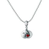 Stainless Steel Double Emoji Charms Necklace N126 VNISTAR Necklaces