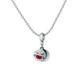 Stainless Steel Double Emoji Charms Necklace N128 VNISTAR Stainless Steel Charm Necklaces