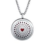 Stainless Steel 30mm Essential Oil Diffuser  Locket Pendant N153-2 VNISTAR Steel Essential Oil Difusser Pendant