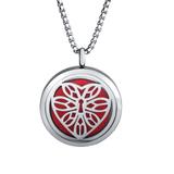 Stainless Steel 30mm Essential Oil Diffuser Necklace with 8 mix Pads N165 VNISTAR Jewellery