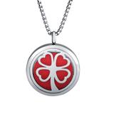 Stainless Steel 30mm Essential Oil Diffuser Necklace with 8 mix Pads N169 VNISTAR Necklaces