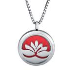 Stainless Steel 30mm Essential Oil Diffuser Necklace with 8 mix Pads N170 VNISTAR Steel Essential Oil Difusser Necklace