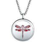 Stainless Steel 30mm Essential Oil Diffuser Necklace with 8 mix Pads N177 VNISTAR Necklaces