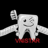 Vnistar Alloy Tooth and Toothbrush European Beads PBD016 PBD016 VNISTAR Alloy European Beads
