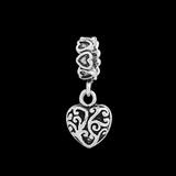Vnistar Alloy Heart Dangle Beads PBD025 PBD025 VNISTAR Charms