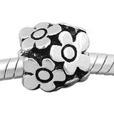 Vnistar Alloy Flowers European Beads PBD046 PBD046 VNISTAR Alloy Plain Beads