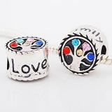 Vnistar Alloy Life Tree Crystal European Beads PBD082 PBD082 VNISTAR Charms