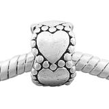 Vnistar antique silver heart spacer beads PBD1016 PBD1016 VNISTAR Alloy European Beads