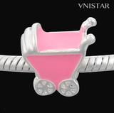 Vnistar Alloy Enamel Baby Carriage European Beads PBD120 PBD120 VNISTAR Alloy European Beads