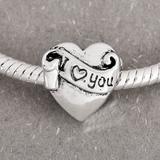 Vnistar metal i love you heart beads PBD1663 PBD1663 VNISTAR Alloy Plain Beads