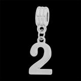 Vnistar silver plated number dangle charms PBD1664 PBD1664 VNISTAR Old Products