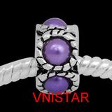 Vnistar european beads PBD1868 PBD1868 VNISTAR Alloy Crystal Stone Beads