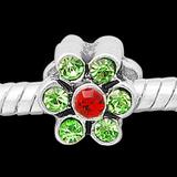 Vnistar flower crystal beads PBD2382 PBD2382 VNISTAR Alloy European Beads