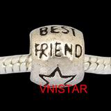 round bead PBD2411 with BEST FRIEND PBD2411 PBD2411 VNISTAR Alloy Plain Beads