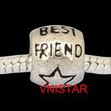 round bead PBD2411 with BEST FRIEND PBD2411 PBD2411 VNISTAR Alloy European Beads