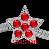 Vnistar Alloy Star Crystal European Beads PBD283 PBD283 VNISTAR Charms